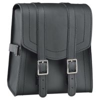 Taška na opěrku motocyklu: Held CRUISER SISSY-BAR vel. M (6L) kůže, černá